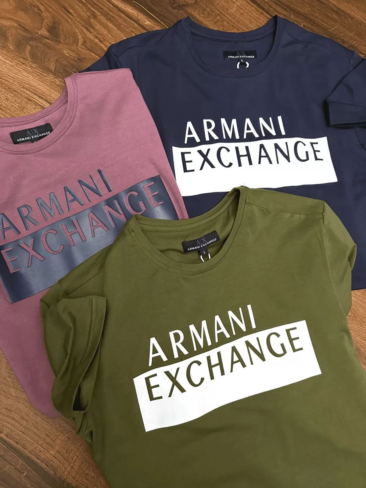 Armani exchange round neck t clearance shirts