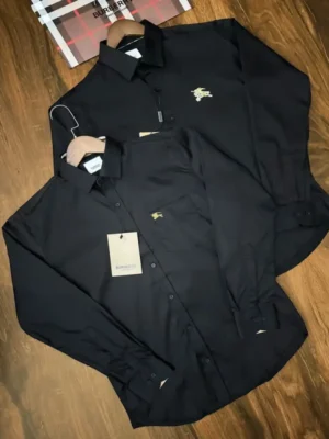 Burberry luxury imported quality 2025 in store shirts