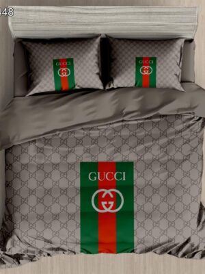 Gucci premium imported glace cotton king size bedsheets