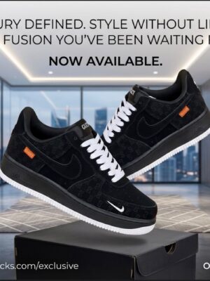 Nike Airforce custom x Gucci imported premium sports shoes for men