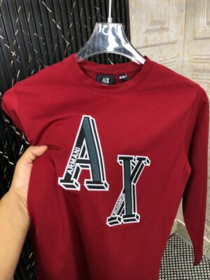 ARMANI EXCHANGE ORIGINAL COTTON LYCRA FULL SLEEVES TSHIRTS FOR KIDS