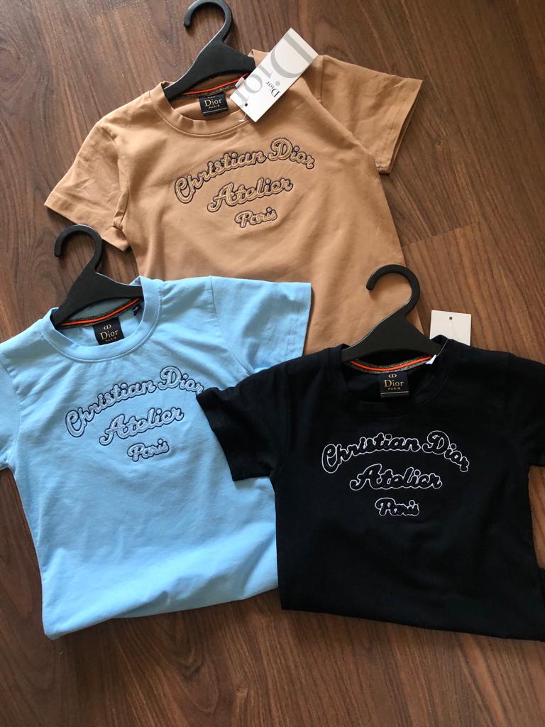 imported premium crew neck kids t shirts brown, 2xl