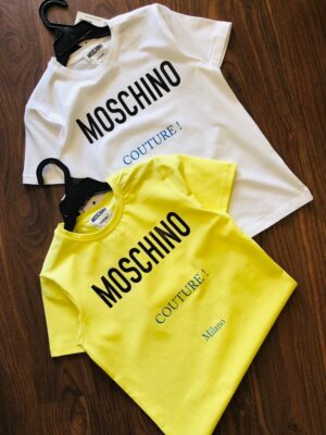 MOSCHINO SUPERIOR COTTON LYCRA TEES FOR BOYS AND GIRLS