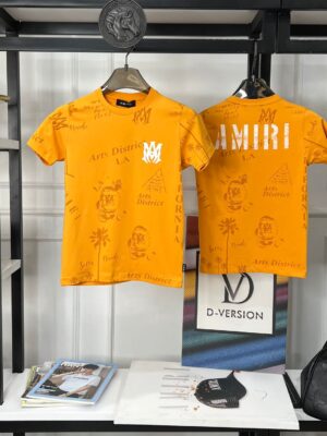 AMIRI BOYS HEAVY COTTON LYCRA ROUND NECK T-SHIRT