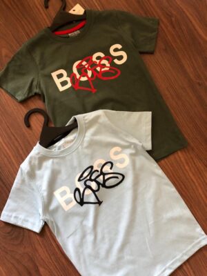 HUGO BOSS SUPERIOR COTTON LYCRA ROUND NECK T-SHIRT FOR KIDS