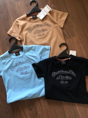DIOR PREMIUM COTTON LYCRA ROUND NECK T-SHIRT FOR KIDS