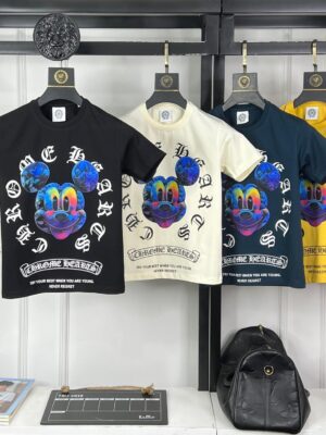 CHROME HEARTS IMPORTED COTTON LYCRA ROUND NECK FOR BOYS & GIRLS