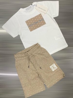 CALVIN IMPORTED COTTON LYCRA T-SHIRT WITH SHORTS SET FOR kids