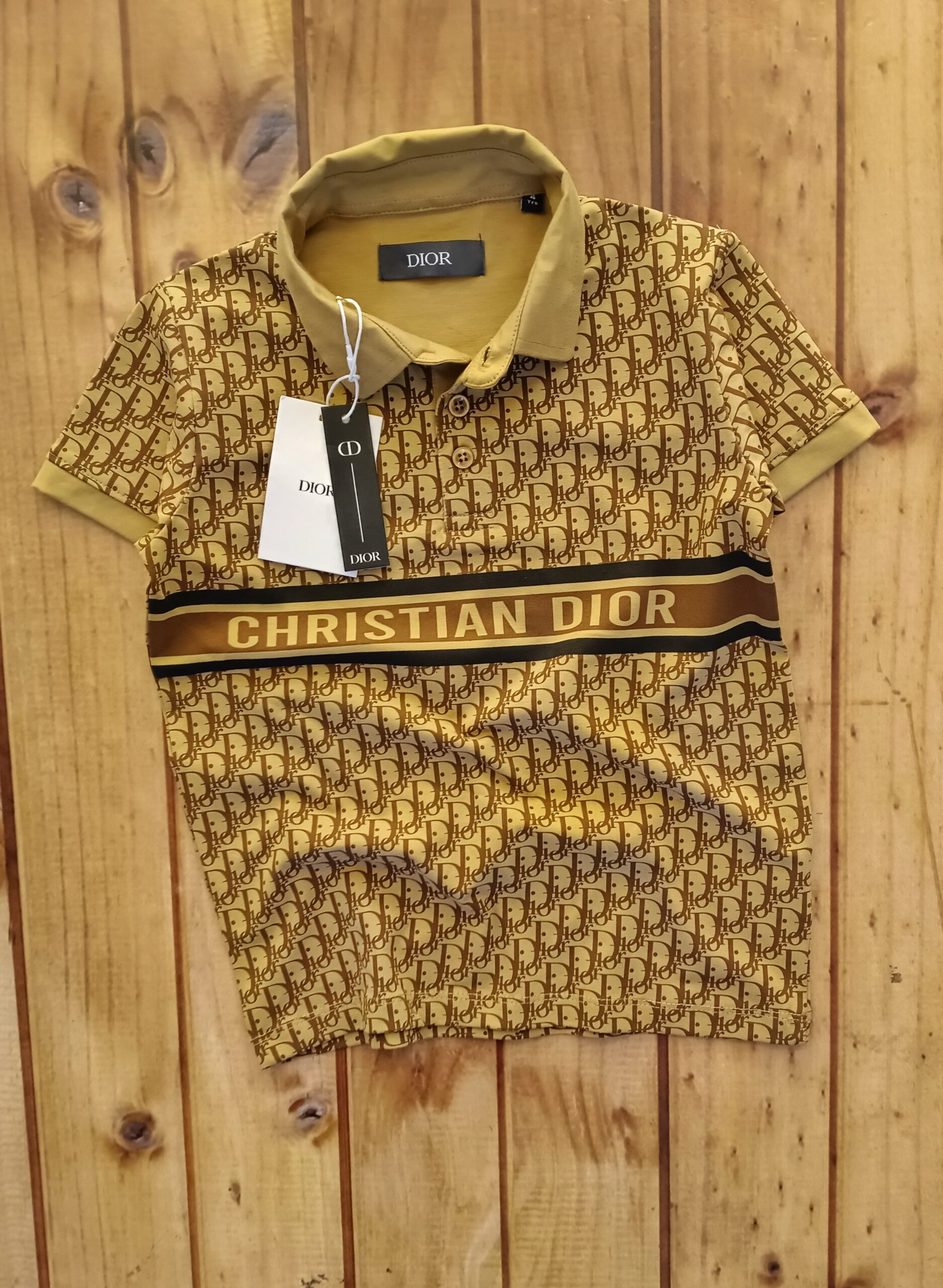 imported premium crew neck kids t shirts brown, 2xl