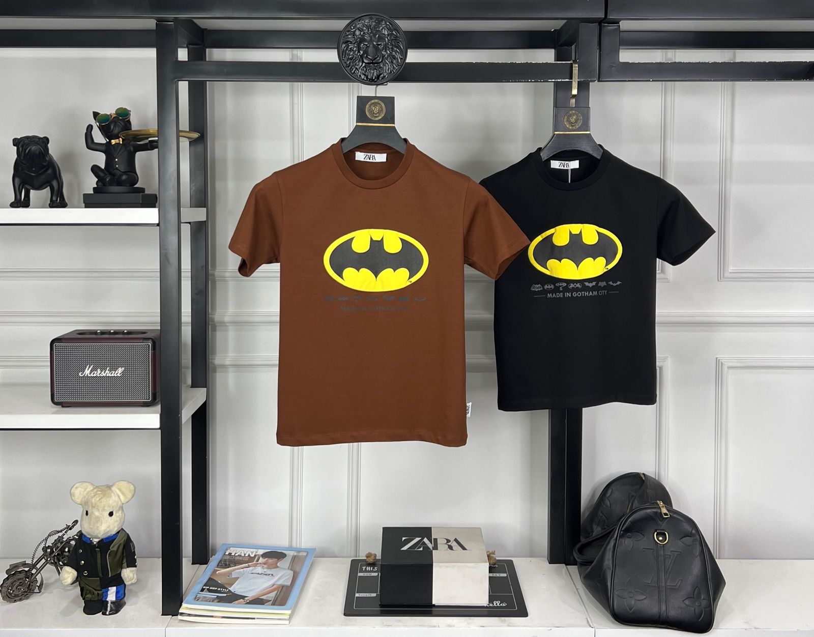 imported premium crew neck kids t shirts brown, 2xl