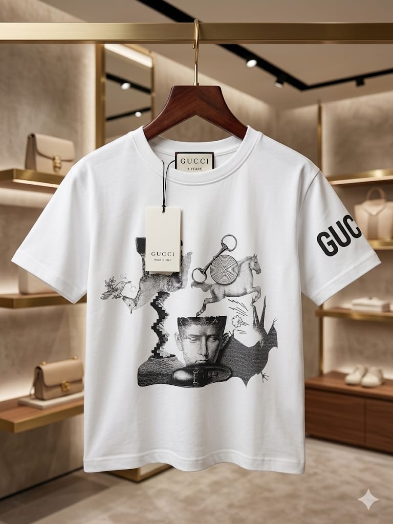 imported premium crew neck kids t shirts brown, 2xl
