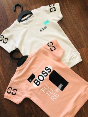 HUGO BOSS COTTON LYCRA KIDS CREW NECK