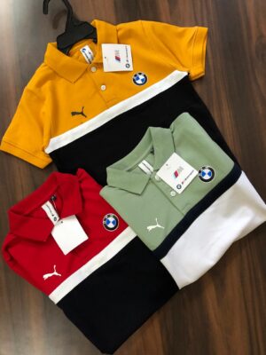 PUMA BMW VERY PREMIUM COTTON LYCRA COLLAR TSHIRTS FOR BOYS
