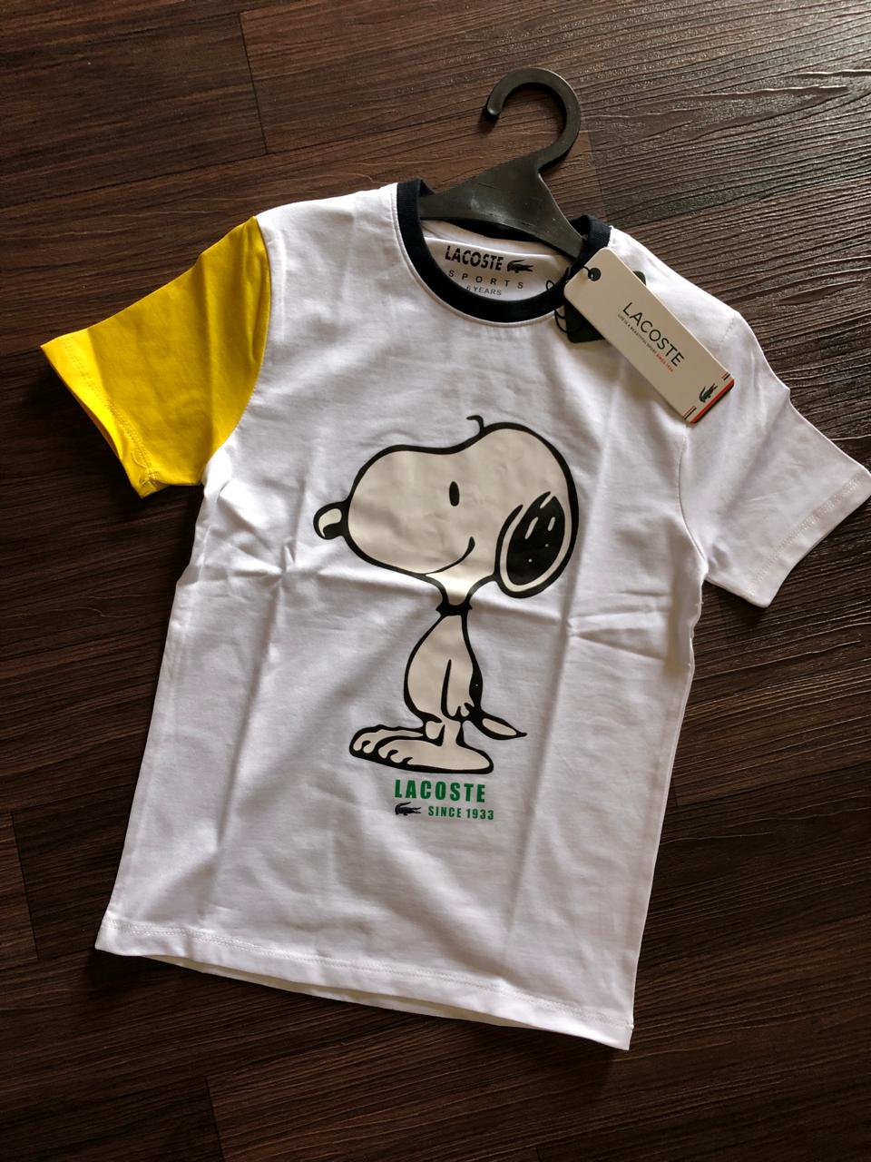 imported premium crew neck kids t shirts brown, 2xl