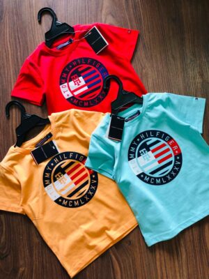 TOMMY IMPORTED COTTON LYCRA ROUND NECK FOR KIDS